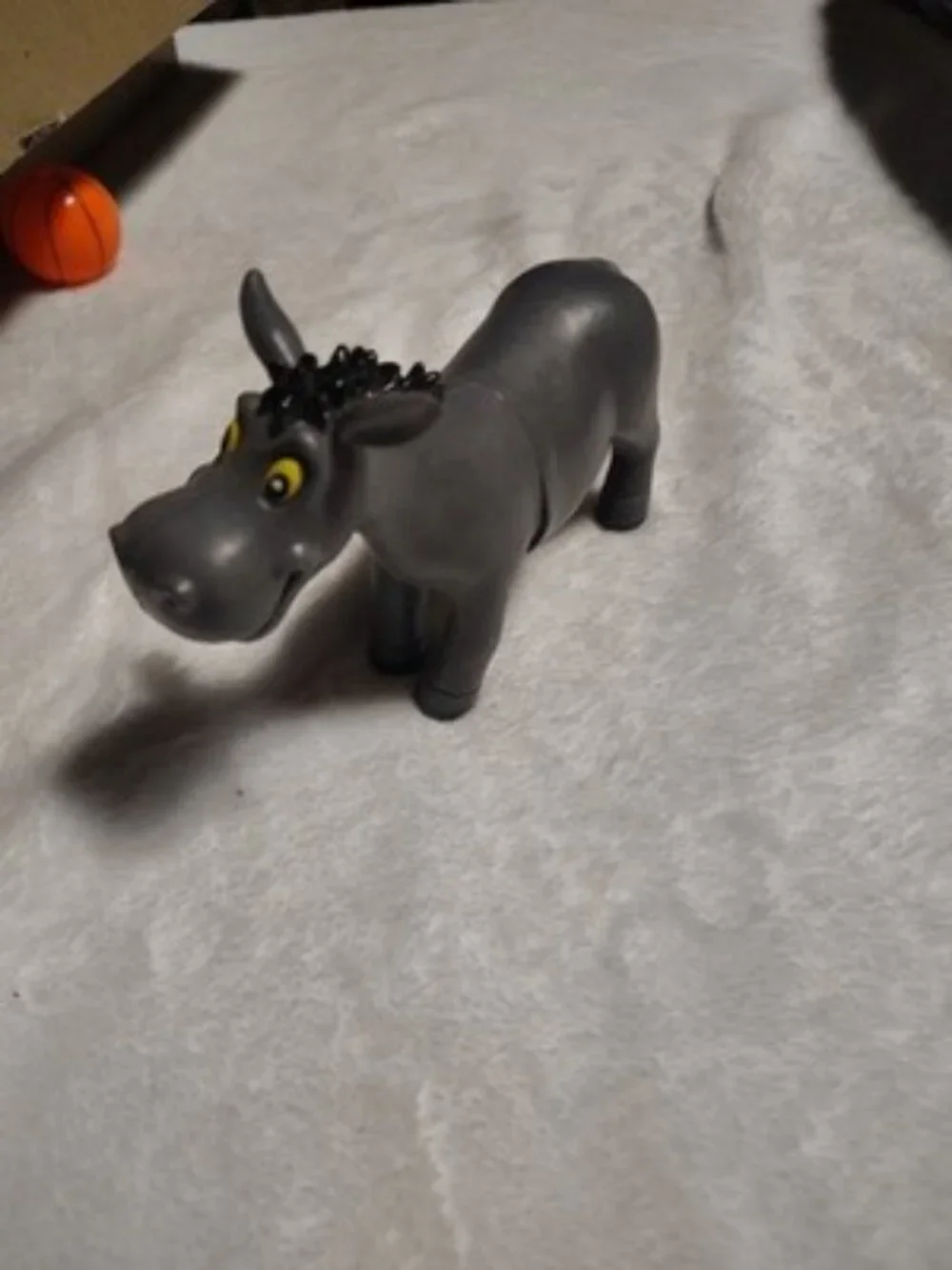 Vintage JARU JA-RU DONKEY Vinyl RUBBER Animal Toy Figure Smiling Horse